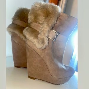 Brand New Nine West Wedge Booties Size 7